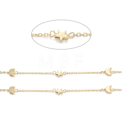 Handmade Brass Beaded Chain CHC-M021-22G-1