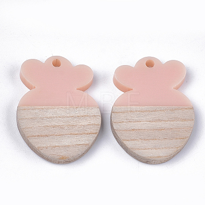 Resin & Wood Pendants RESI-S358-43B-1