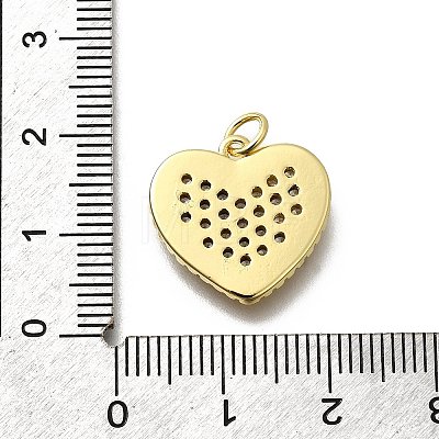 Brass Micro Pave Cubic Zirconia Pendants KK-P295-24G-1