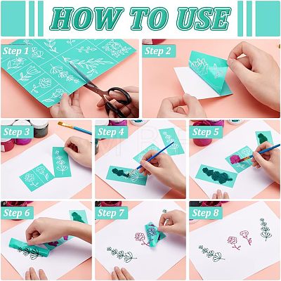 Self-Adhesive Silk Screen Printing Stencil DIY-WH0173-021-D-1