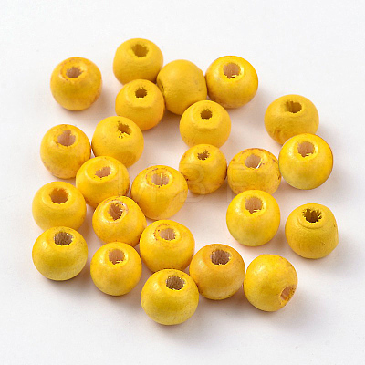 Natural Wood Beads TB10mmY-4-1