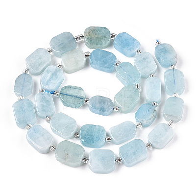 Natural Aquamarine Beads Strands G-T138-26-1