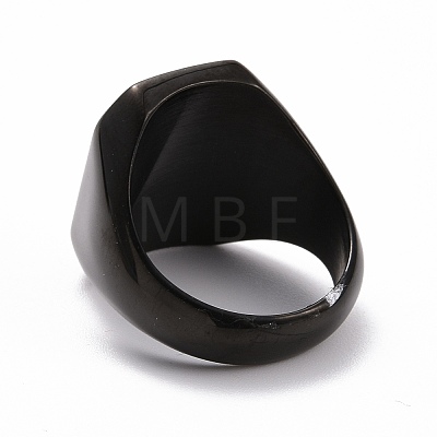 Pride Style Titanium Steel Finger Rings RJEW-F119-05EB-1