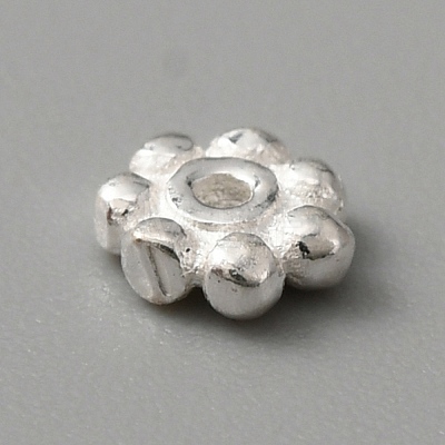 Sterling Silver Spacer Beads STER-WH0013-05A-S-1