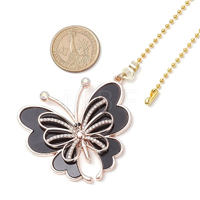 Butterfly Alloy Rhinestone Ceiling Fan Pull Chain Extenders FIND-JF00140-1