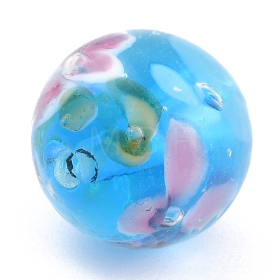 Round Lampwork Beads LAMP-H059-A10-1