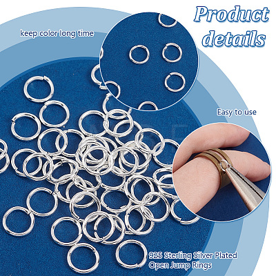 Rack Plating Brass Open Jump Rings KK-PH0010-07B-S-1