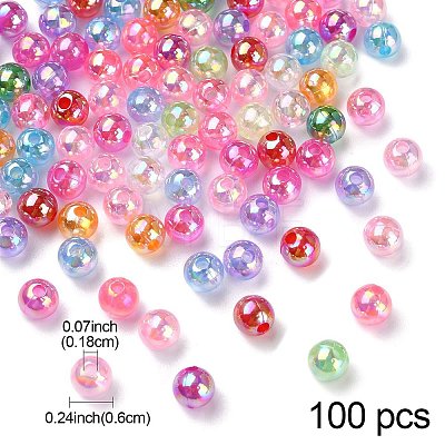 Transparent Acrylic Beads MACR-YW0002-90B-M-1