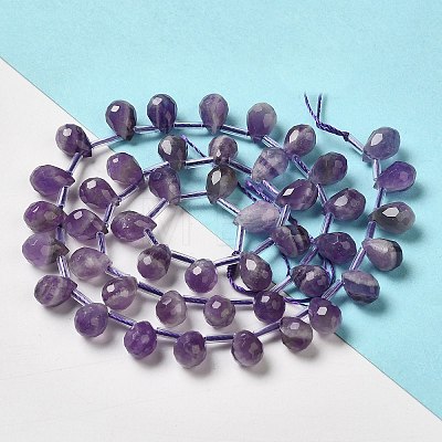 Natural Amethyst Beads Strands G-H297-B09-01-1