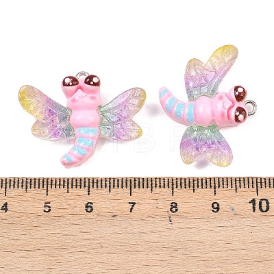 Transparent & Opaque Resin Pendants RESI-P048-02A-P-1