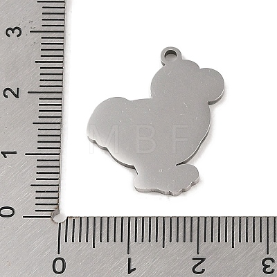 Non-Tarnish 304 Stainless Steel Pendants STAS-C095-27P-1