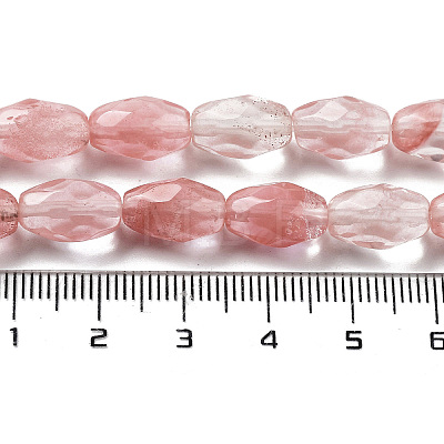 Cherry Quartz Glss Beads Strands G-P520-C04-01-1