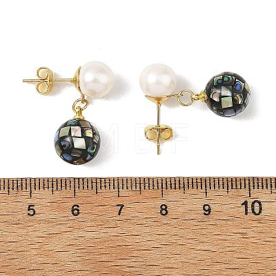 304 Stainless Steel Stud Earrings EJEW-JE07438-01-1