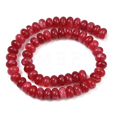 Dyed Natural White Jade Beads Strands G-G107-A43-01-1