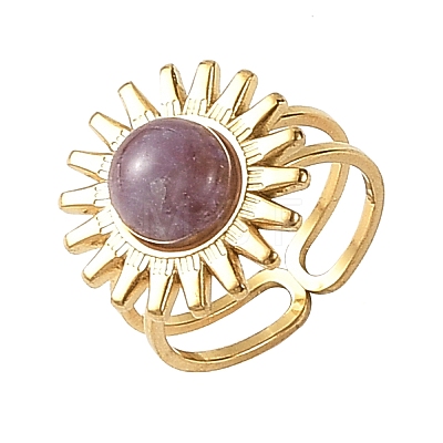 Stainless Steel Cuff Open Rings RJEW-JR01078-01-1