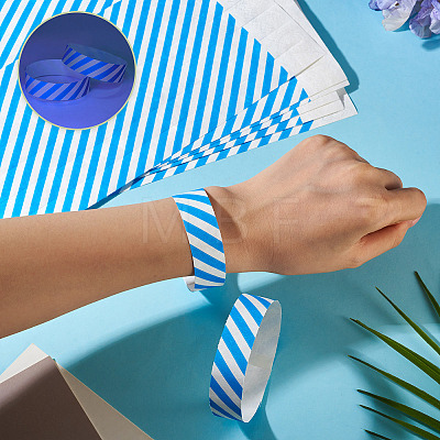 Paper Disposable Wristbands BJEW-TAC0075-002E-1