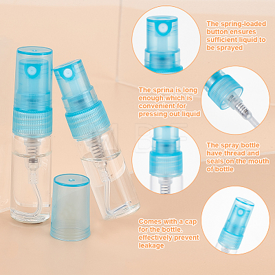 Transparent Glass Spray Bottles Sets DIY-BC0006-28C-1
