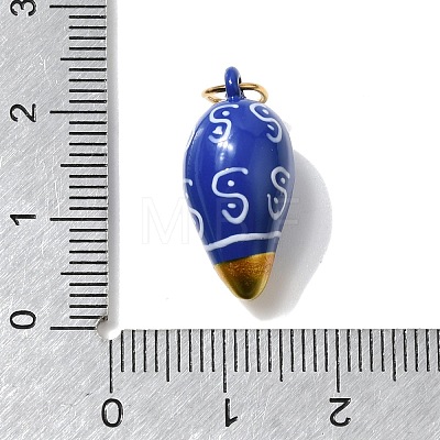 Printing 304 Stainless Steel Pendants STAS-K304-09F-G-1