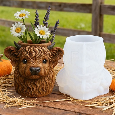 DIY Silicone Flowerpot Molds DIY-Z046-01-1
