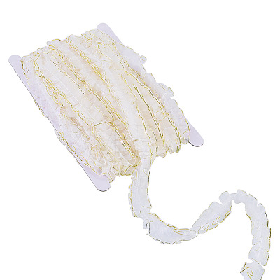 10M Double Layer Polyester Lace Ribbon OCOR-TA0004-14B-1