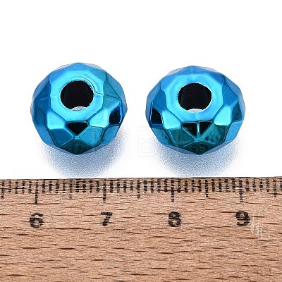 UV Plating Acrylic European Beads OACR-E033-22-03-1