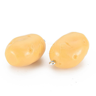 Opaque Resin Pendants X-RESI-S356-080-1