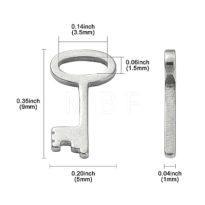 304 Stainless Steel Charms STAS-CJC0008-14P-1