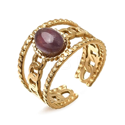 304 Stainless Steel Cuff Open Rings RJEW-F213-03G-08-1