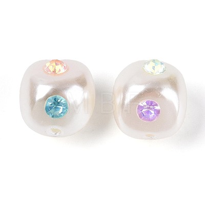ABS Plastic Imitation Pearl Beads SACR-T017-77A-1