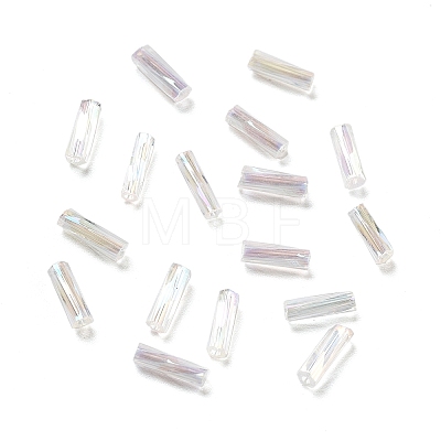 10G Ceylon Glass Twist Bugle Beads SEED-L012-01I-1