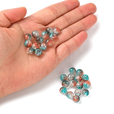 50G Transparent Crackle Acrylic Beads CACR-YW0001-01B-1