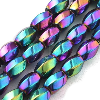 Electroplated Synthetic Non-magnetic Hematite Beads Strands G-P545-G02-02-1