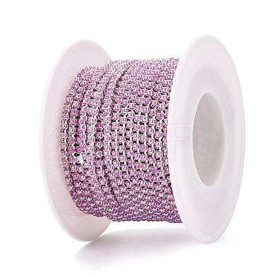 Iron & ABS Plastic Imitation Pearl Tennis Chains CH-Q006-01A-06-1