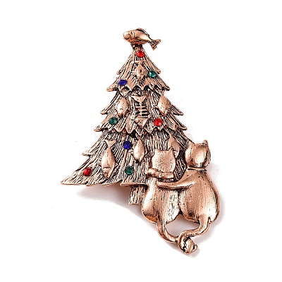 Christmas Tree Enamel Pins JEWB-M043-13RG-02-1