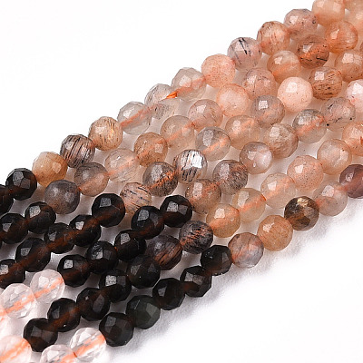 Natural Mixed Gemstone Beads Strands G-D080-A01-03-22-1