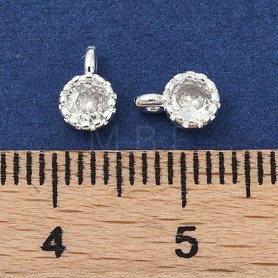 Brass Pave Cubic Zirconia Pendants KK-H204-03S-01-1