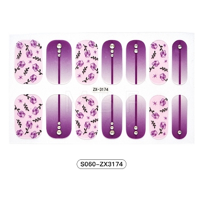 Full Cover Nombre Nail Stickers MRMJ-S060-ZX3174-1