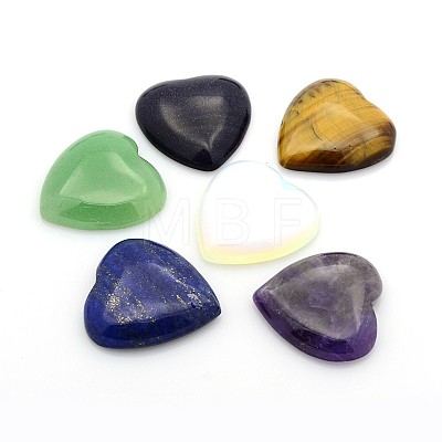 Natural & Synthetic Mixed Gemstone Cabochons G-P021-M-1