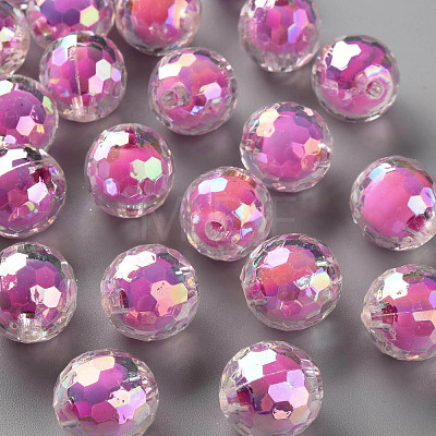 Transparent Acrylic Beads TACR-S152-14B-A13-1