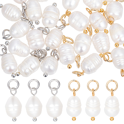 Natural Cultured Freshwater Pearl Pendants PALLOY-GA00036-1