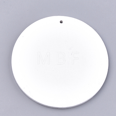 Printed Wooden Big Pendants WOOD-S041-10-1