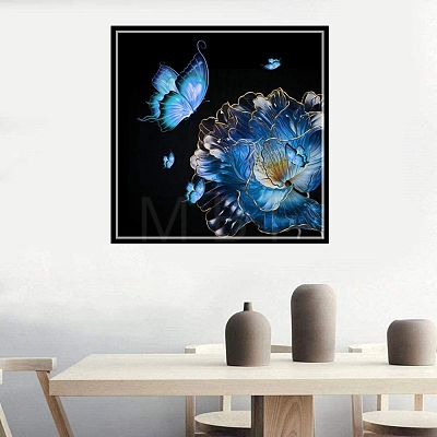 DIY Butterfly Theme Diamond Painting Kits DIAM-PW0004-031-1