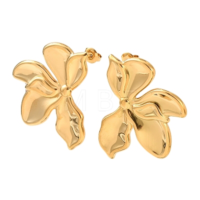 Valentine's Day 304 Stainless Steel Stud Earrings for Women EJEW-K302-12G-1