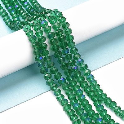 Electroplate Glass Beads Strands X1-EGLA-A034-T8mm-L12-1