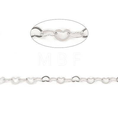 Rhodium Plated 925 Sterling Silver Flat Round Link Chains STER-NH0001-27B-P-1