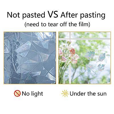 Gorgecraft Waterproof PVC Colored Laser Stained Window Film Adhesive Stickers DIY-WH0256-046-1
