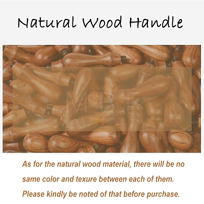 DIY Wood Wax Seal Stamp AJEW-WH0131-214-1