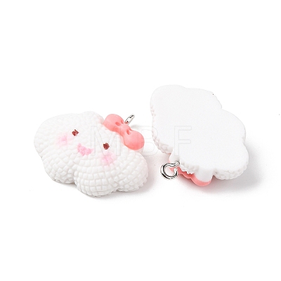 Opaque Resin Pendants RESI-G127-01E-1