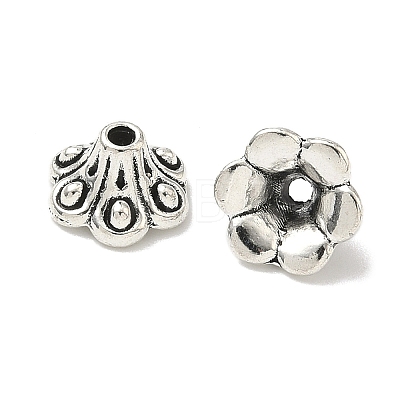 Tibetan Style Bell Filigree Bead Caps TIBE-A23845-AS-FF-1