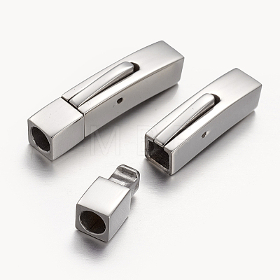 304 Stainless Steel Bayonet Clasps STAS-F037-01-1